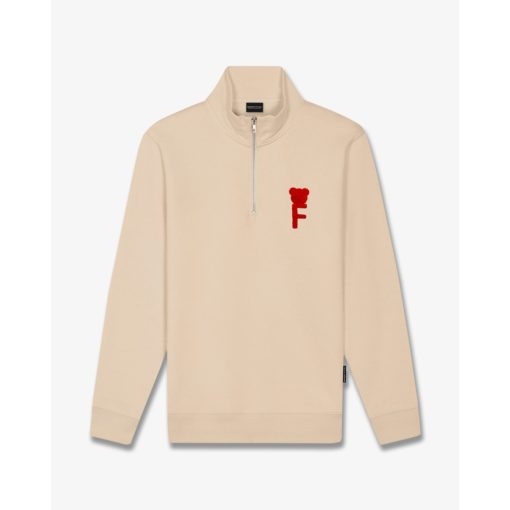 FW25 Half-Zip Chenille F - Sand Brown