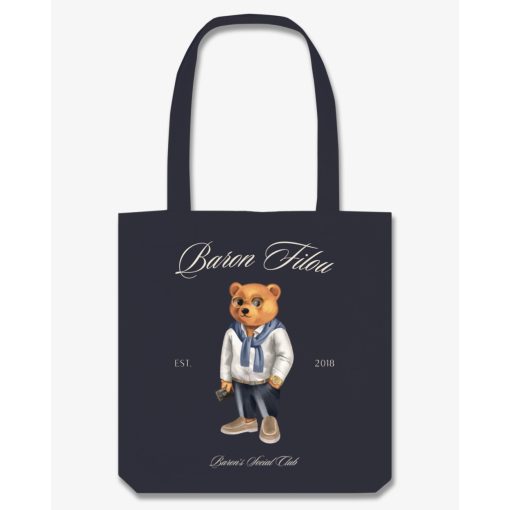 FW25 Baron Filou Cotton Tote Bag Filou CLII. - Black