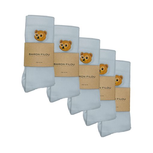 FW25 5-Pack Essential Socks - Frosted Blue