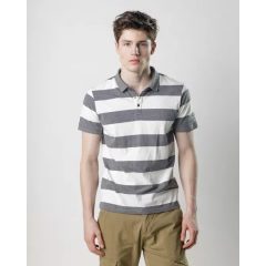 DEVERGO T-Shirt with collar - Grey
