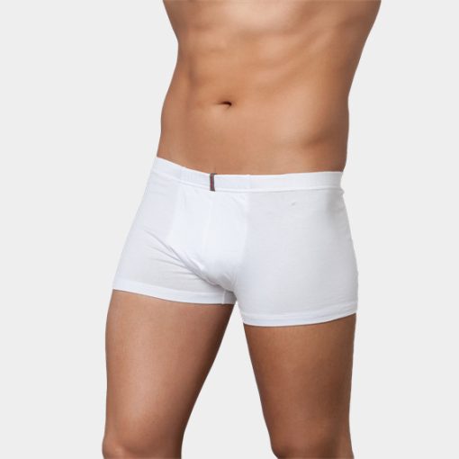J.Press Men's Slim-Fit Boxer Briefs with Sewn-In Waistband - White