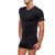 J.Press Men's V-Neck Short Sleeve Undershirt - Black