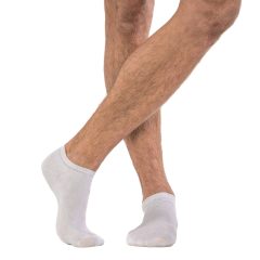   J.PRESS BASIC - Men's Cotton Classic No-Show Socks - White