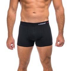 J.Press BASIC - Sewn Elastic Cotton Boxer - Black