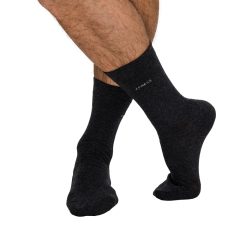   J.Press Men's Classic Dress Socks for Everyday Wear - Grey