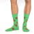 J.Press FUNNY Socks - Men's Patterned Cotton Socks - Green