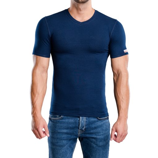 J.Press Men’s V-Neck Under Shirt - Navy