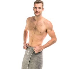 J.PRESS 100% Cotton Towel - Grey