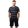 J.Press Men’s Short Pyjama Set with V-Neck Navy Striped Top and Navy Shorts – Navy