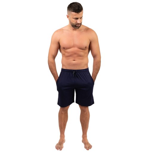 J.Press Men's Short Navy Pajama Shorts – 100% Cotton - Navy