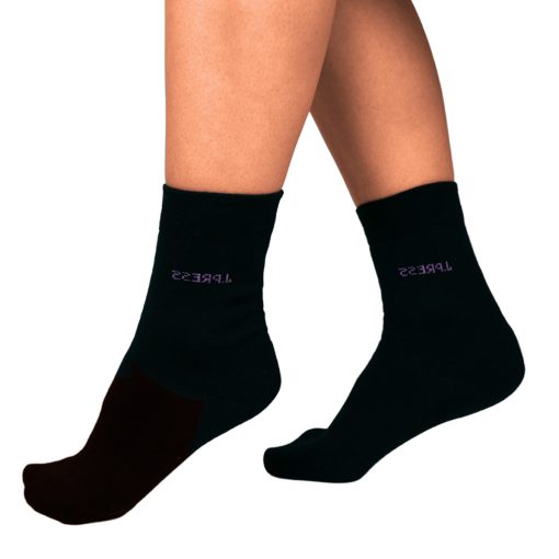 J.Press Women’s 100% Cotton Socks - Black